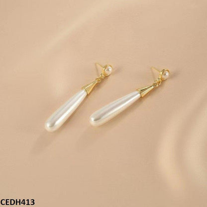 CEDH413 YHC Beads Pearl Drop Earrings Pair