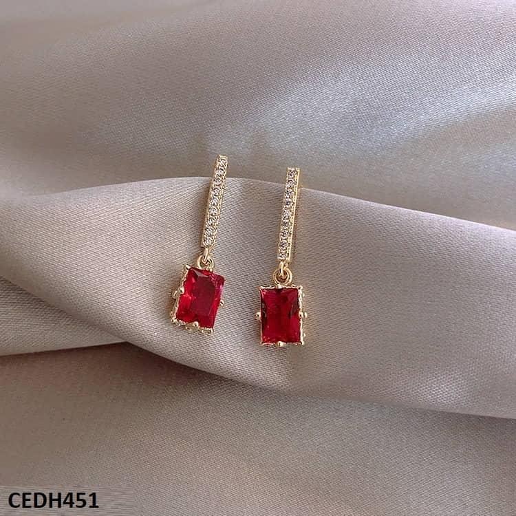 CEDH451 SIQ Square Ear Drop Pair