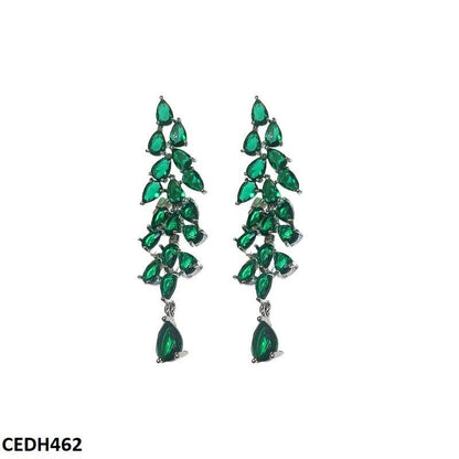 CEDH462 SIQ Tear Drop Earrings Pair