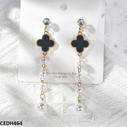 CEDH464 ZXS Pearl Drop Earrings Pair