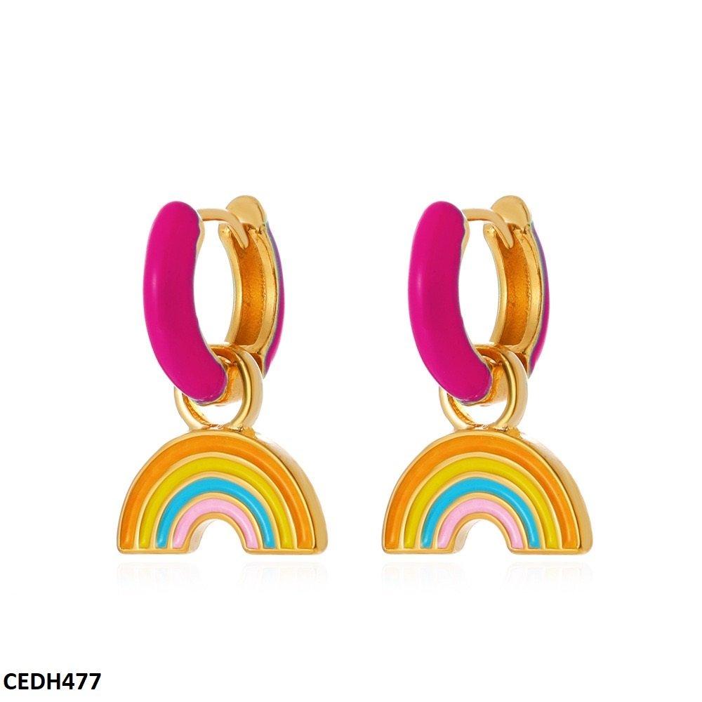 CEDH477 QWN Rainbow Drop Earrings