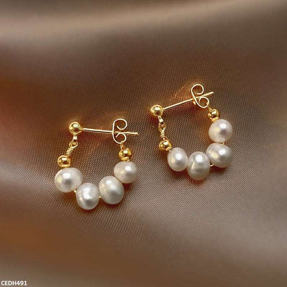 CEDH491 XST Pearl Drop Earrings