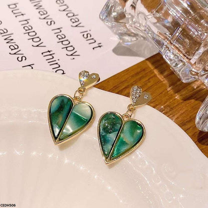 CEDH506 BTO Double Heart Earrings Pair