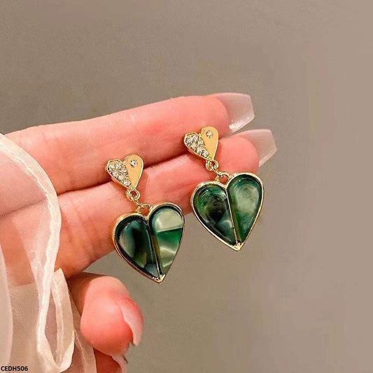 CEDH506 BTO Double Heart Earrings Pair