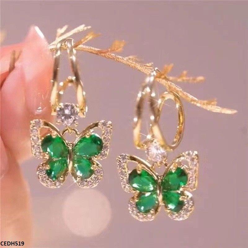 CEDH519 LSH Butterfly Drop Earrings Pair