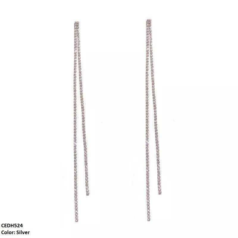 CEDH524 YJJ Square Tassels Drop Earrings