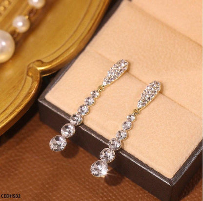 CEDH532 LSH Round Drop Earrings