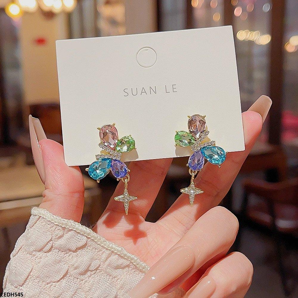 CEDH545 DDJ Tear/Star Drop Earrings