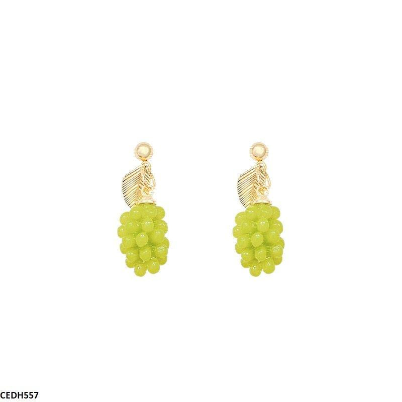 CEDH557 HJF Grapes Drop Earrings