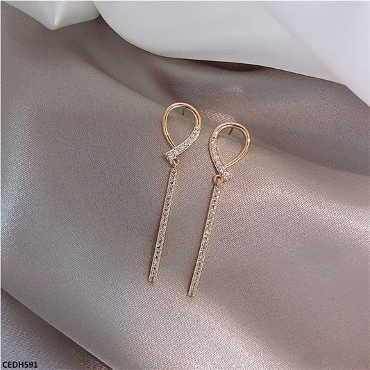 CEDH591-SIQ CEDH591 SIQ Stick Drop Earrings