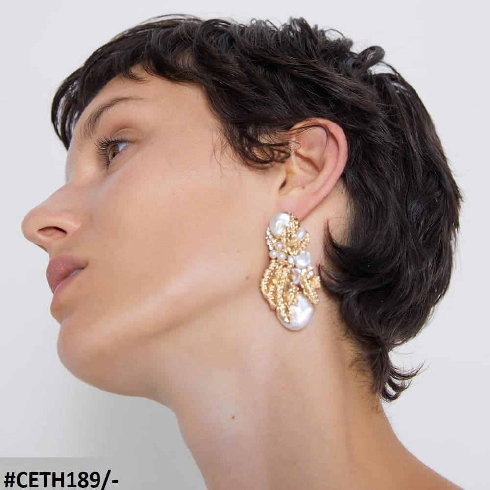 CETH189 ZLX Pearl Studs