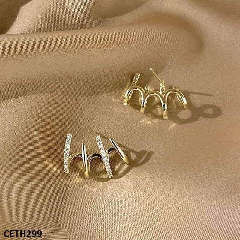 CETH299 SDQ Sterling Stud Tops Pair - CETH