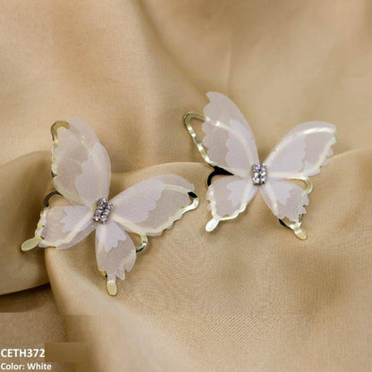 CETH372 ZHL Butterfly Ear Tops Pair