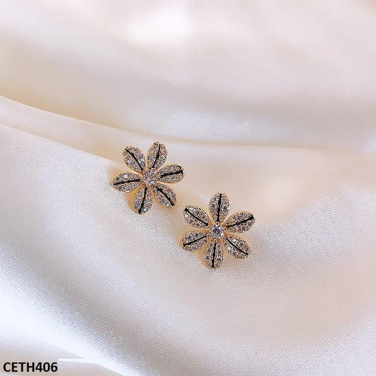 CETH406 XST Flower Stud Pair