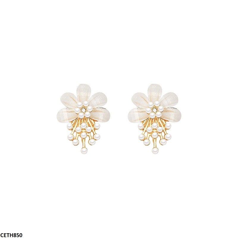 CETH850 HJF Pearl Flower Tops Pair