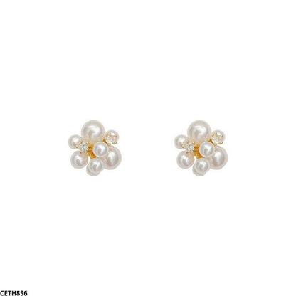 CETH856 HJF Round Pearl Tops Pair