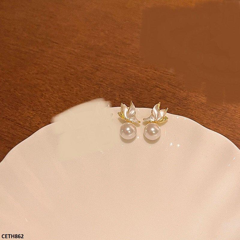 CETH862 HJF Pearl Round Tops Pair