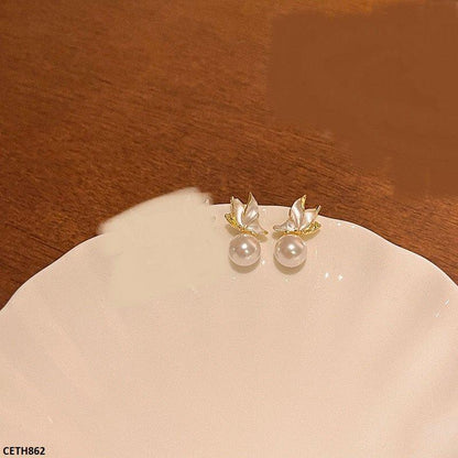 CETH862 HJF Pearl Round Tops Pair