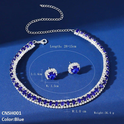 CNSH001 YJJ Circle Layered Necklace Set