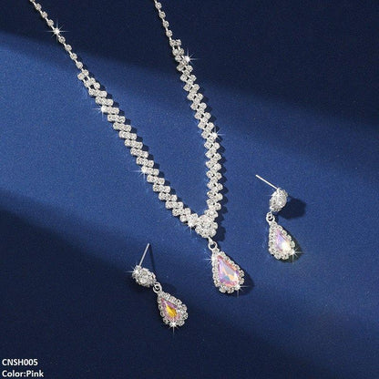 CNSH005 YJJ Flower Tear Necklace Set