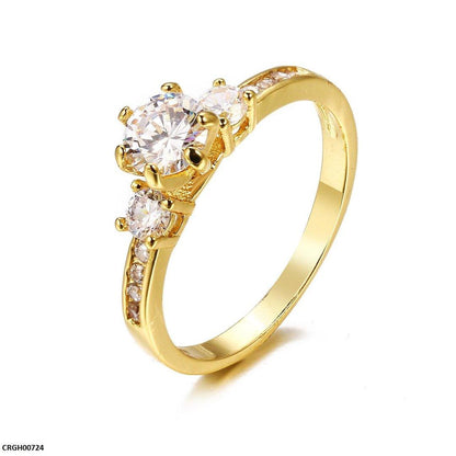 CRGH00724 BYJ Round Stone Ring - CRGH