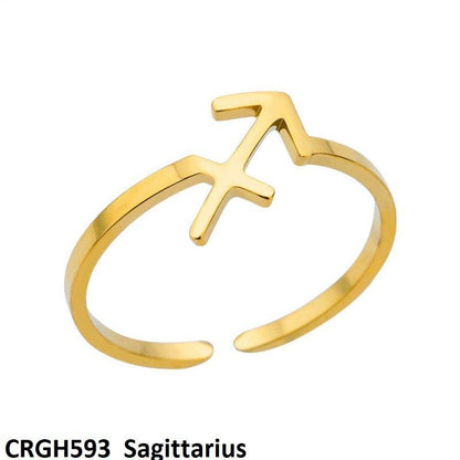 CRGH593 JEC Horoscope Sign Ring