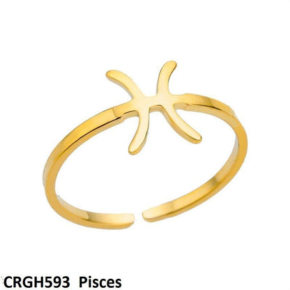 CRGH593 JEC Horoscope Sign Ring