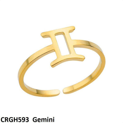 CRGH593 JEC Horoscope Sign Ring