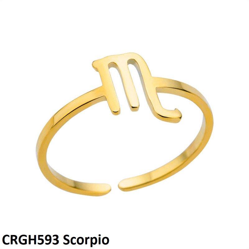 CRGH593 JEC Horoscope Sign Ring