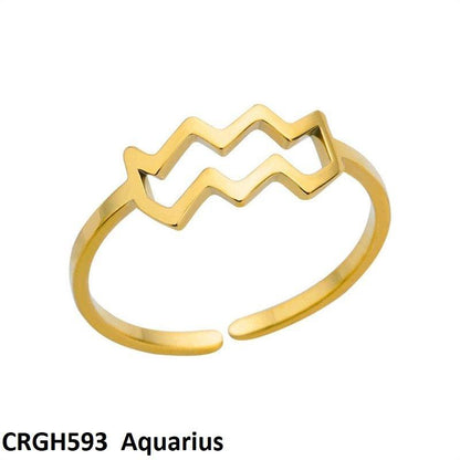 CRGH593 JEC Horoscope Sign Ring