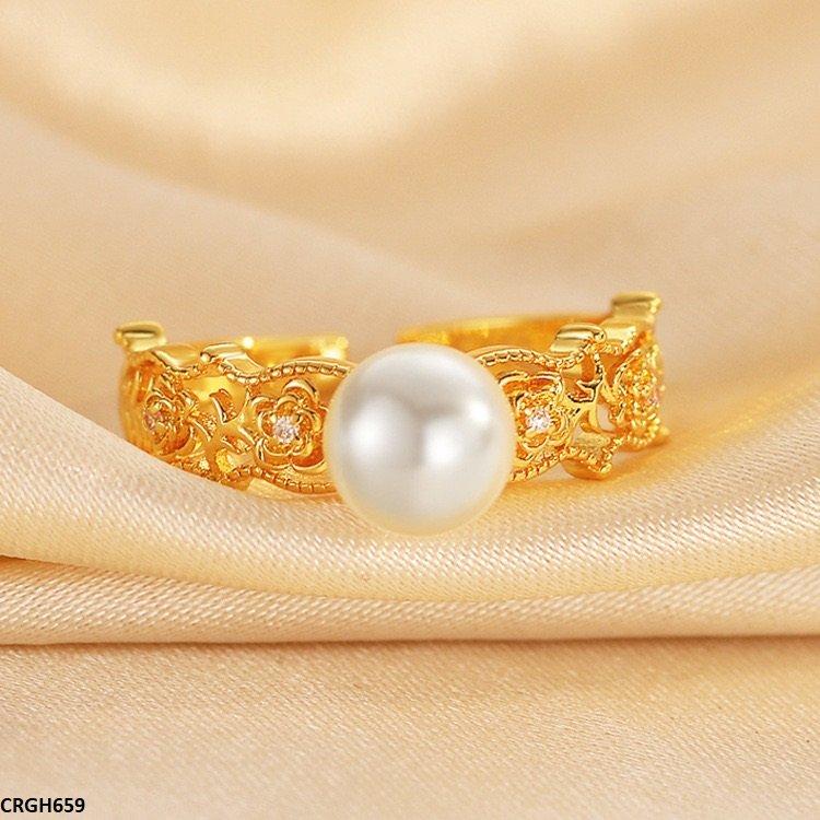 CRGH659 ZFQ Pearl Ring Adjustable