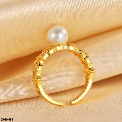 CRGH659 ZFQ Pearl Ring Adjustable