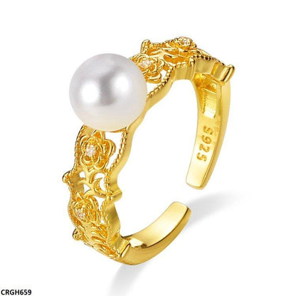 CRGH659 ZFQ Pearl Ring Adjustable