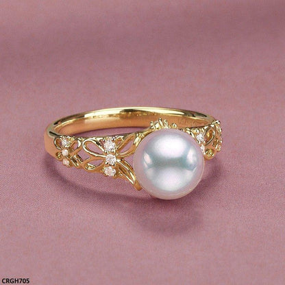 CRGH705 KRL Pearl Ring Adjustable