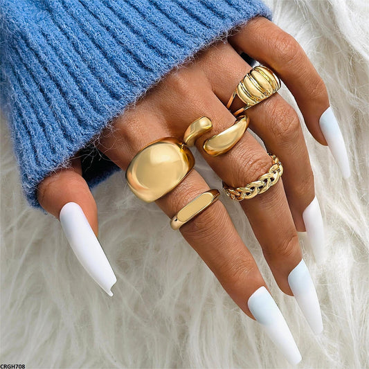 CRGH708-YYE CRGH708 YYE 5 Midi Rings