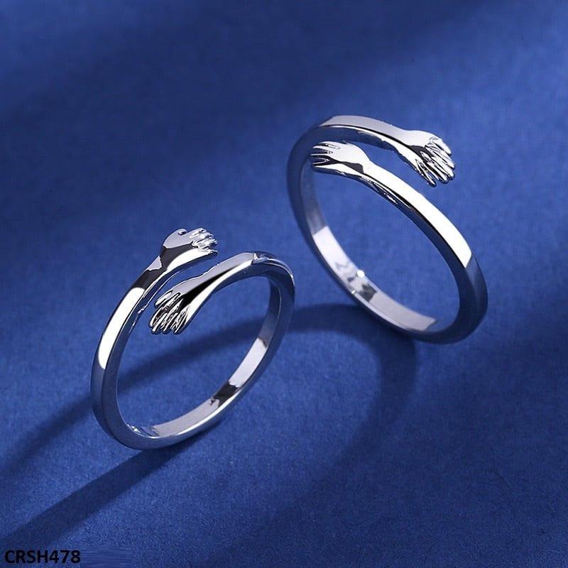 CRSH478 BLX Hug Couple Ring Adjustable