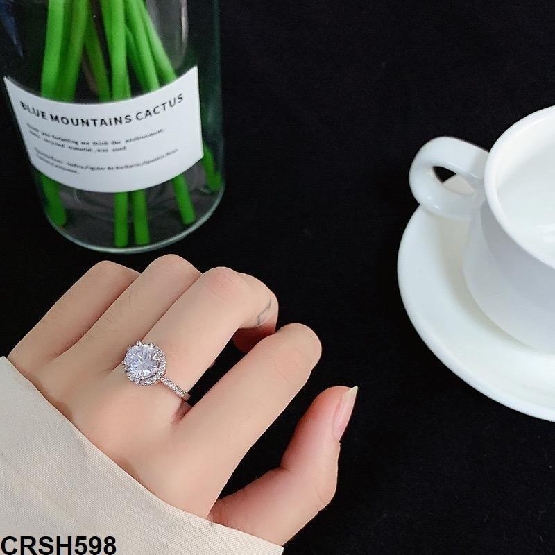 CRSH598 KRL Round Zircon Studded Ring