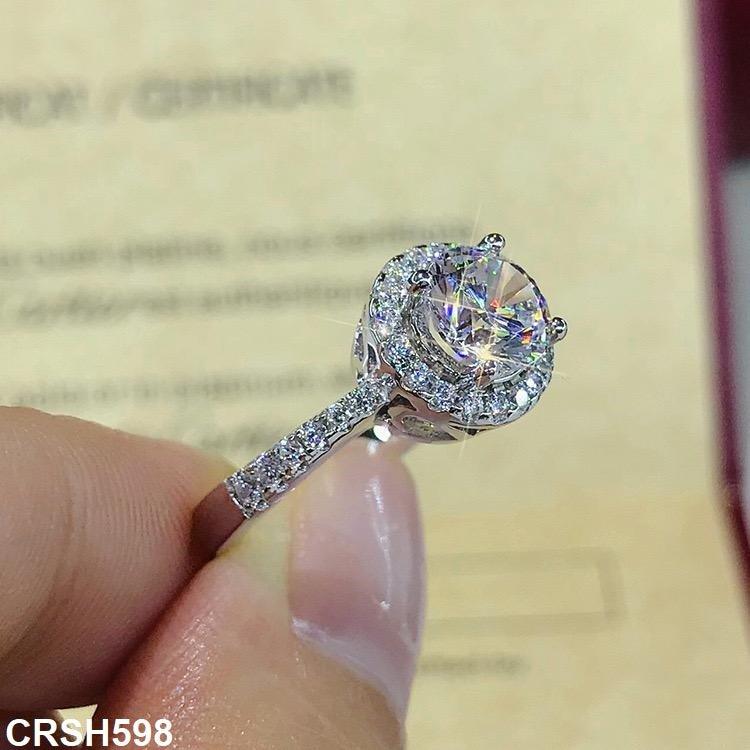 CRSH598 KRL Round Zircon Studded Ring