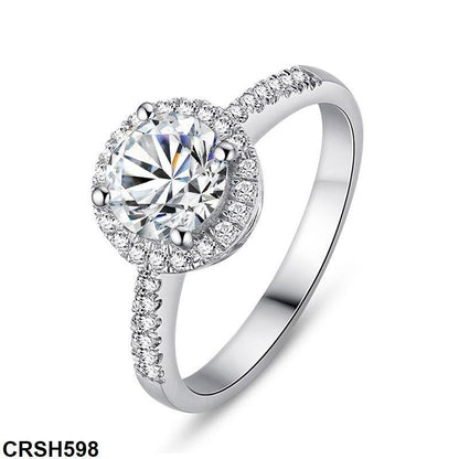 CRSH598 KRL Round Zircon Studded Ring