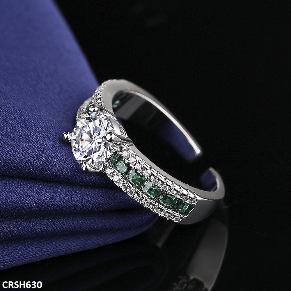 CRSH630 BLX Imp Square Layered Ring Adjustable