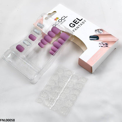 FNL00058 PNA Gel Nail Artificial Rounded Nail Set - FNL