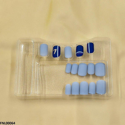 FNL00064 PNA Gel Nail Artificial Rounded Nail Set - FNL