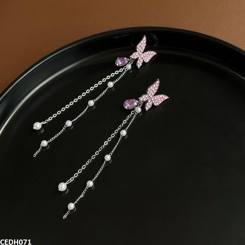 CEDH071 LSH Butterfly Drop Earrings Pair