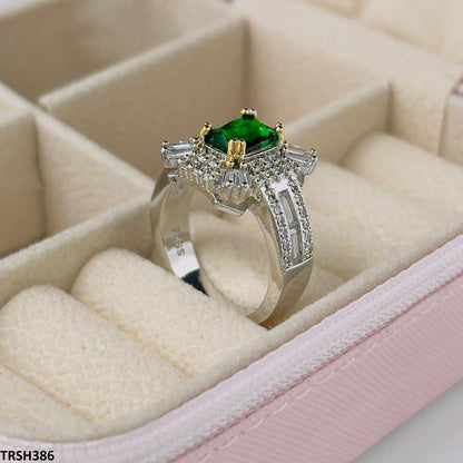 TRSH386 GWH Baguette Layered Ring