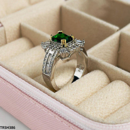 TRSH386 GWH Baguette Layered Ring