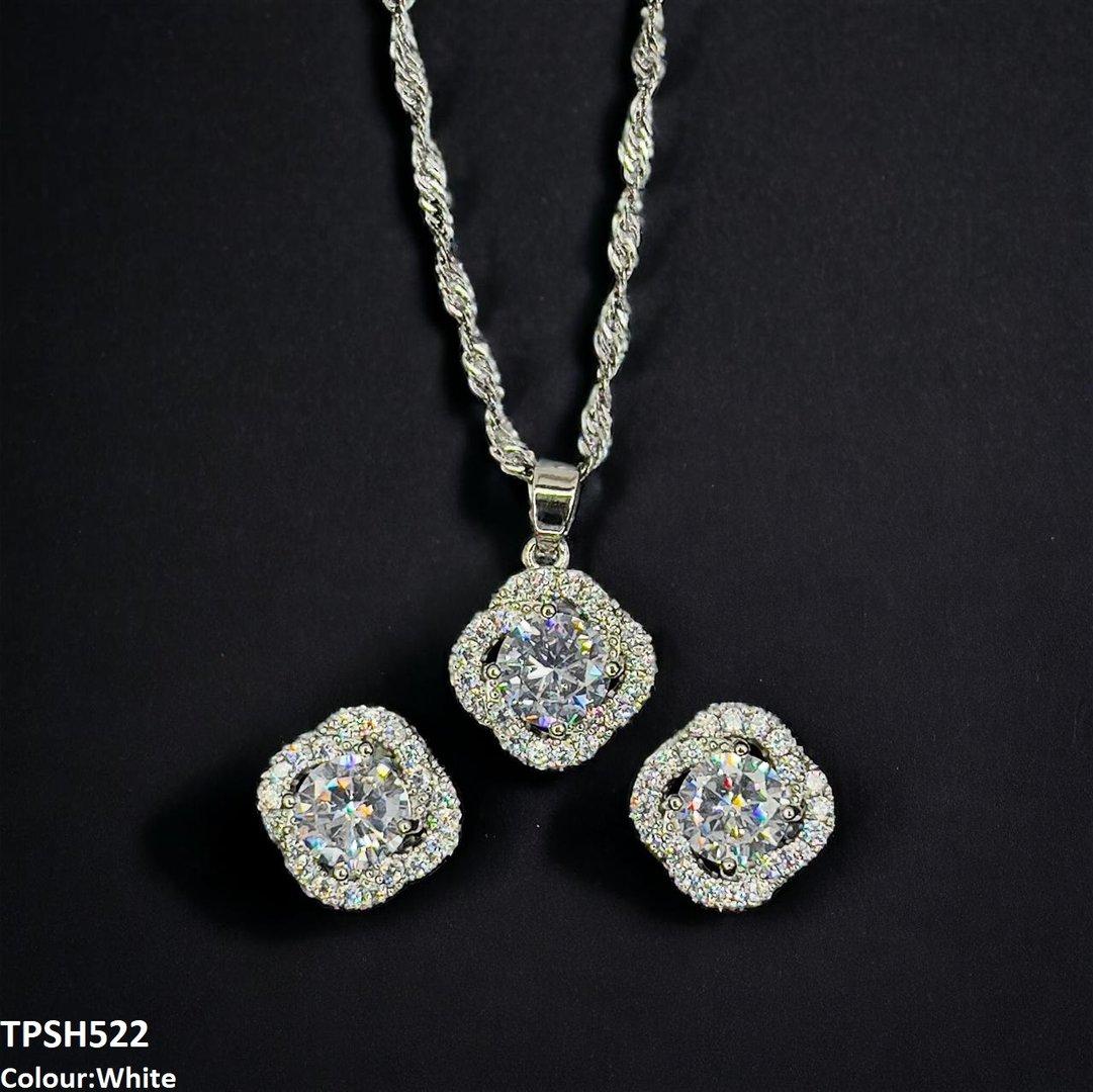 TPSH522 SHJ Circle Layered Pendent Set