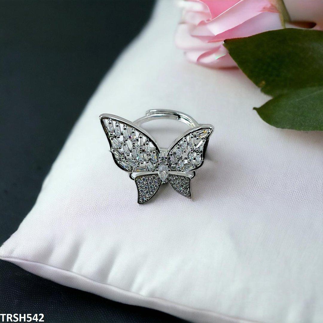 TRSH542 CLJ Butterfly Ring Adjustable