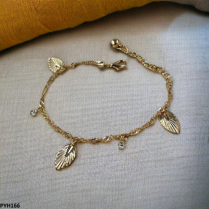 PYH166 XHF Leaf Anklet Single