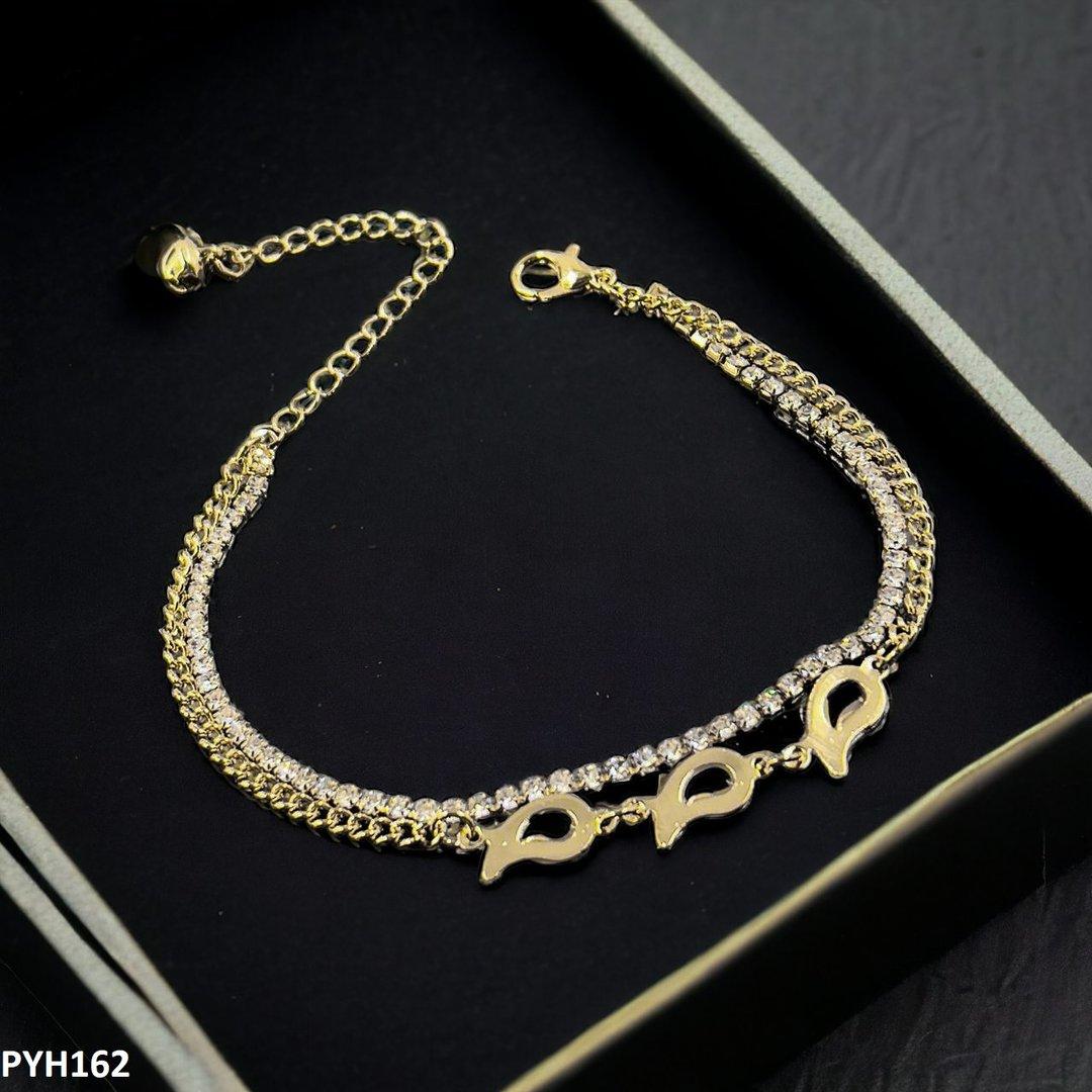 PYH162 XHF Imp Double Chain Anklet Single