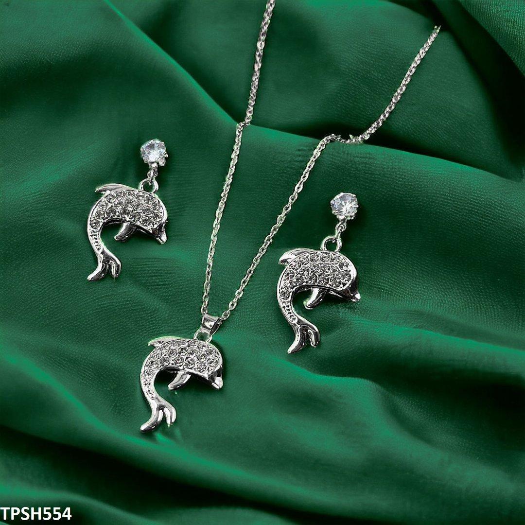 TPSH554 GCQ Dolphin Pendent Set